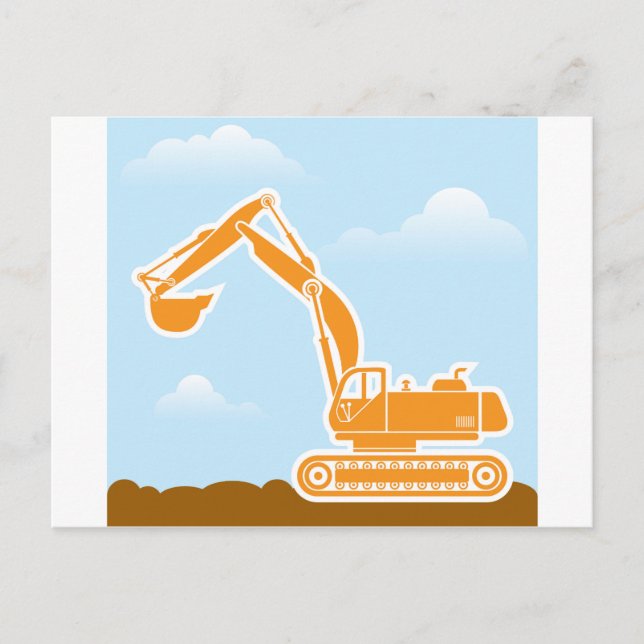 Postal Vector de excavación (Anverso)