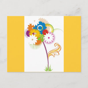 Postal vector_flor