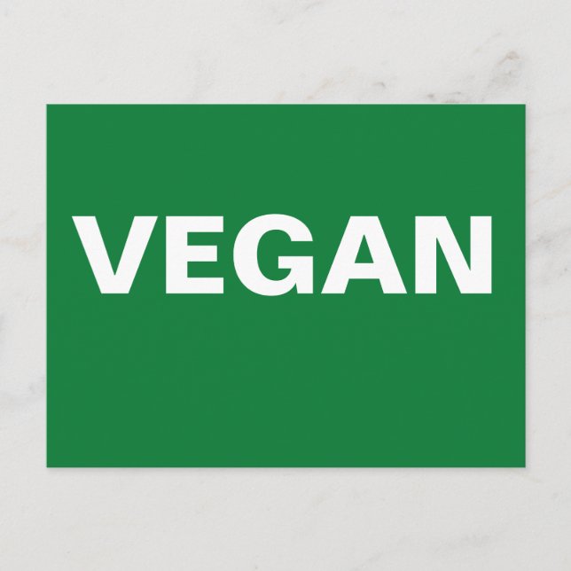 POSTAL VEGAN (Anverso)