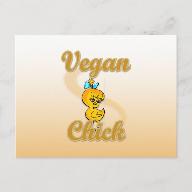 Postal Vegan Chick (Anverso)