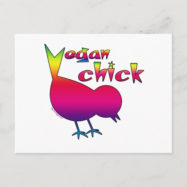 Postal Vegan Chick (Anverso)