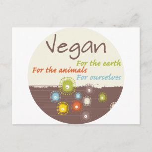 Postal Vegan por ropa de razón y regalos