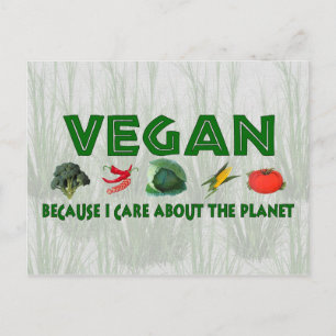 Postal Veganos para el planeta