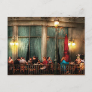 Postal Vegas - París - El Café al aire libre