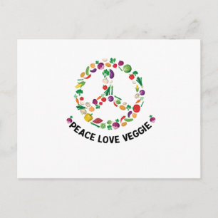Postal Vegetable Vegetable Peace Sign Vegan