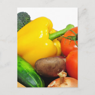Postal Vegetales En Una Cesta