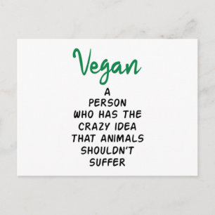 Postal Vegetarismo vegetariano Vegetariano Regalo de comi