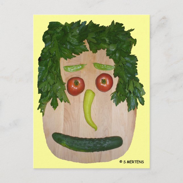 Postal Veggie Face (Anverso)