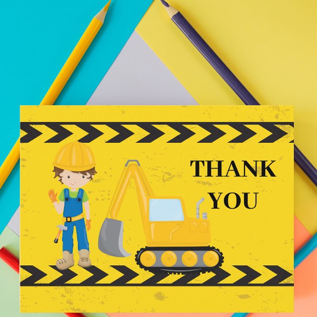Postal Vehículo de Construcción Excavadora Fría Gracias N (Subido por el creador)