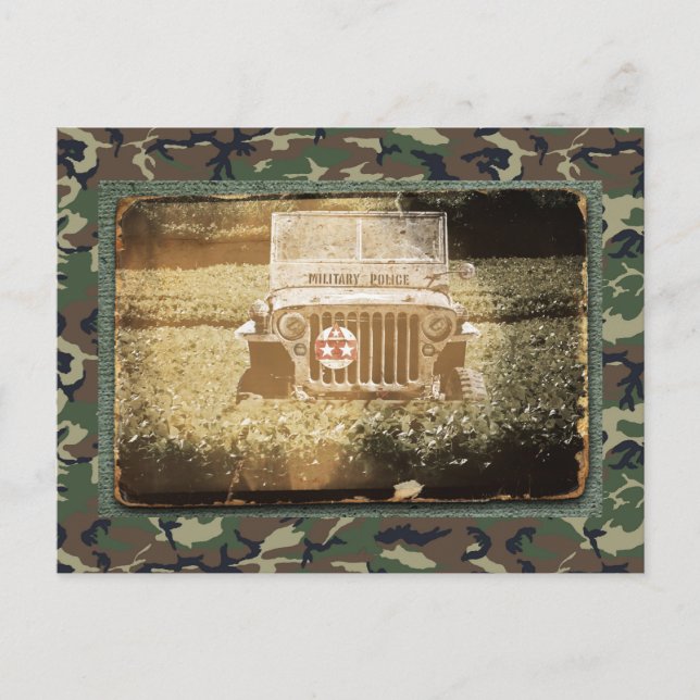 Postal Vehículo militar (Anverso)