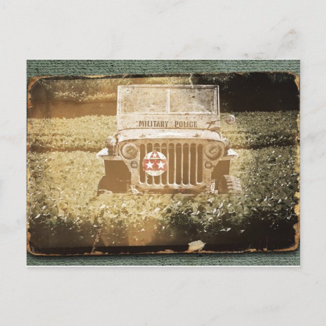 Postal Vehículo militar viejo MP (Anverso)