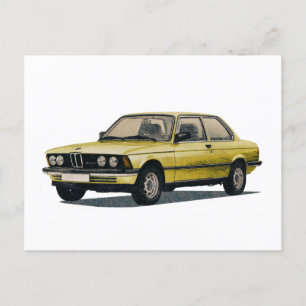 Postal Vehículo Vintage BMW