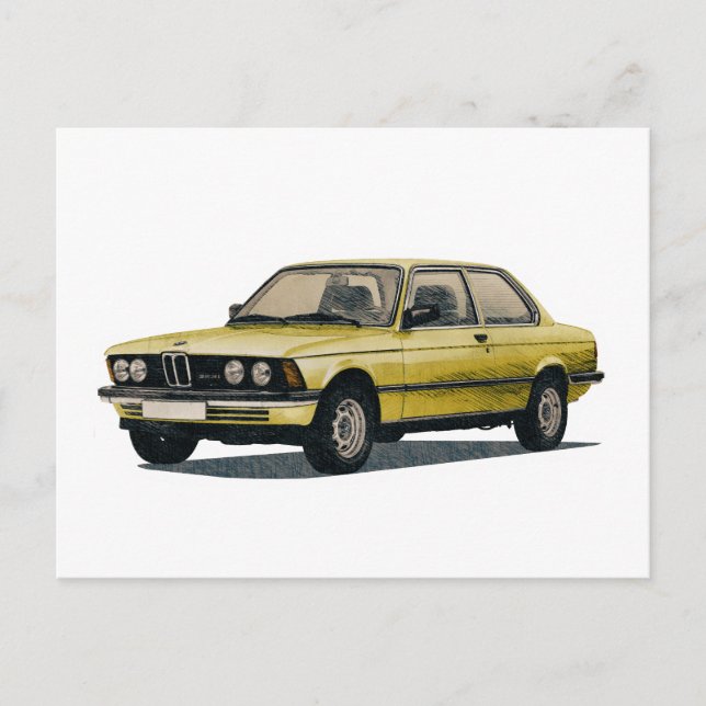Postal Vehículo Vintage BMW (Anverso)