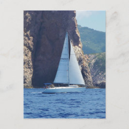 Postal Vela A Lo Largo De La Costa De Cerdeña