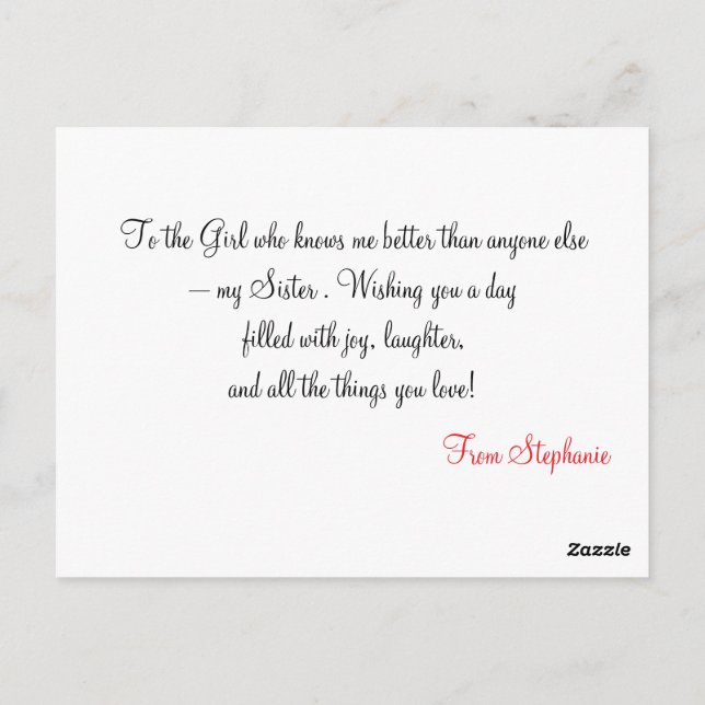 Postal Vela de cumpleaños colorida – Feliz cumpleaños (Reverso)