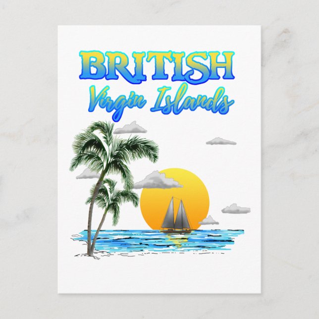 Postal Vela de las Islas Vírgenes Británicas (Anverso)