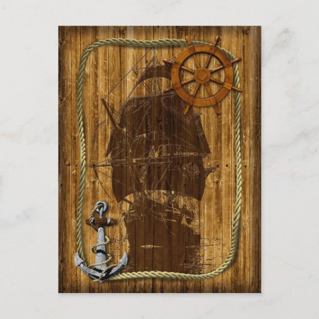 Postal Vela del Viejo Mundo (Anverso)