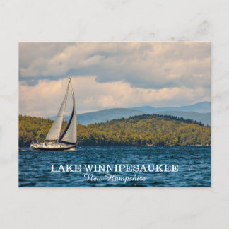Postal Vela En El Lago Winnipesaukee En Nuevo Hampshire