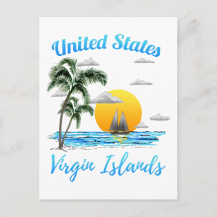 Postal Vela Islas Vírgenes de Estados Unidos