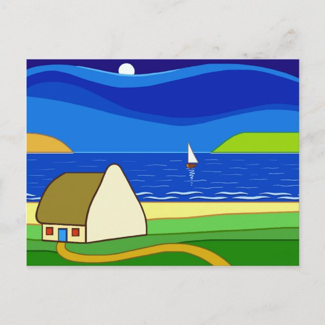 Postal Vela nocturna (Anverso)