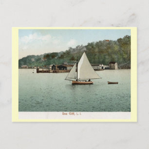 Postal Vela, Sea Cliff, Long Island, NY 1907 Vintage