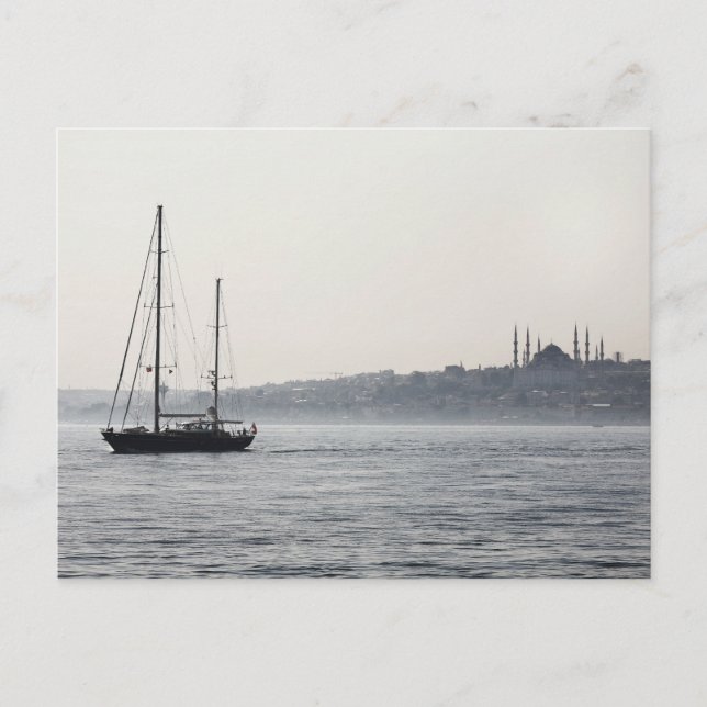 Postal Vela vieja de Estambul (Anverso)