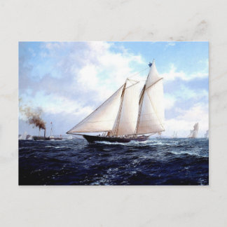 Postal Vela y vapor juntos