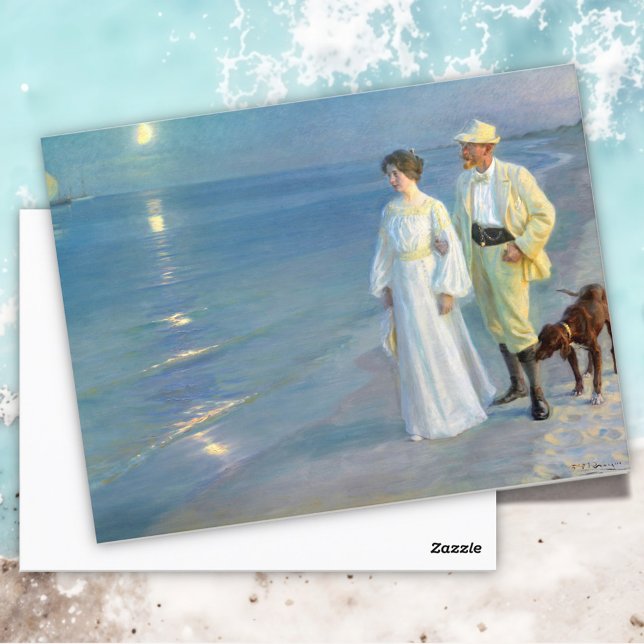 Postal Velada de verano en la playa de Skagen, P.S. Kroye (Subido por el creador)