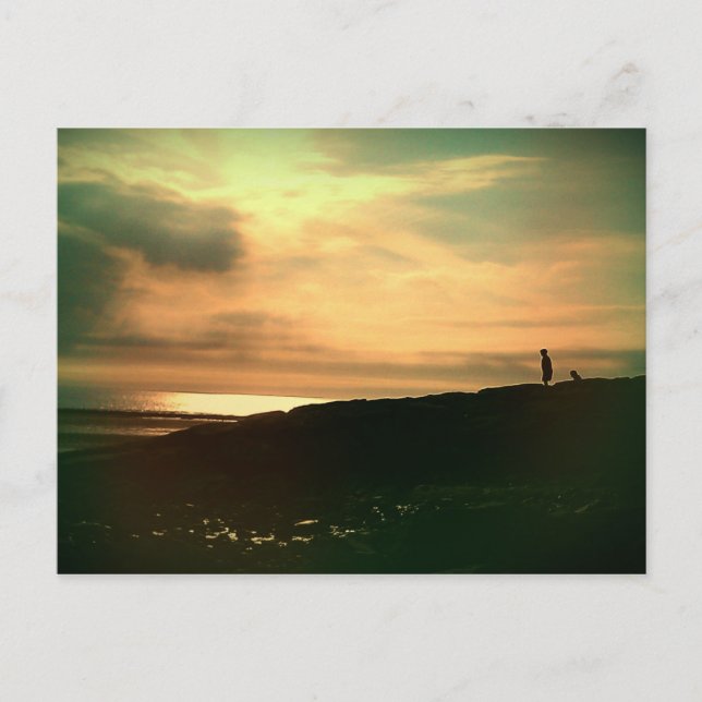 Postal Veladas tranquilas en la playa (Anverso)