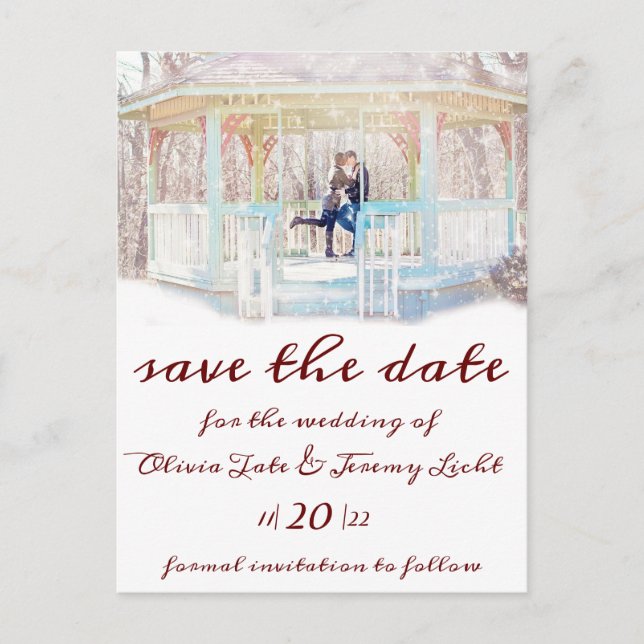 Postal Velas De Invierno Y Nieve Guardan La Postcarta De  (Anverso)