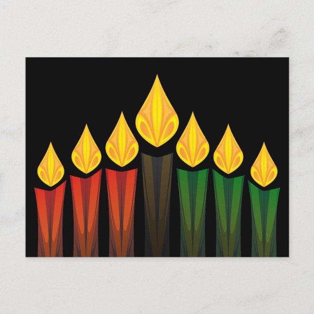 Postal velas de kwanzaa (Anverso)