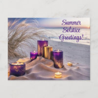 Velas de salutación del solsticio de verano en la