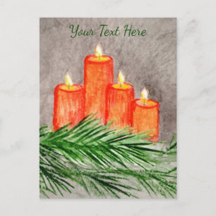 Postal Velas navidades