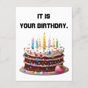 Postal Velas para Pastel de Cumpleaños Personalizadas Cel