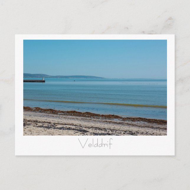 Postal Velddrif Pier Birds Ocean SA Postcard (Anverso)