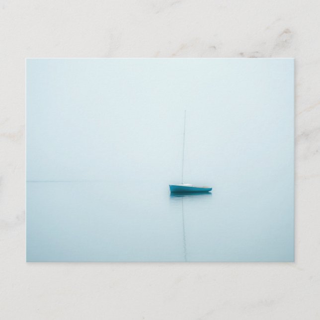 Postal Velero de mañana, velero, Cape Cod (Anverso)