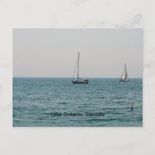 Postal Veleros en el lago Ontario