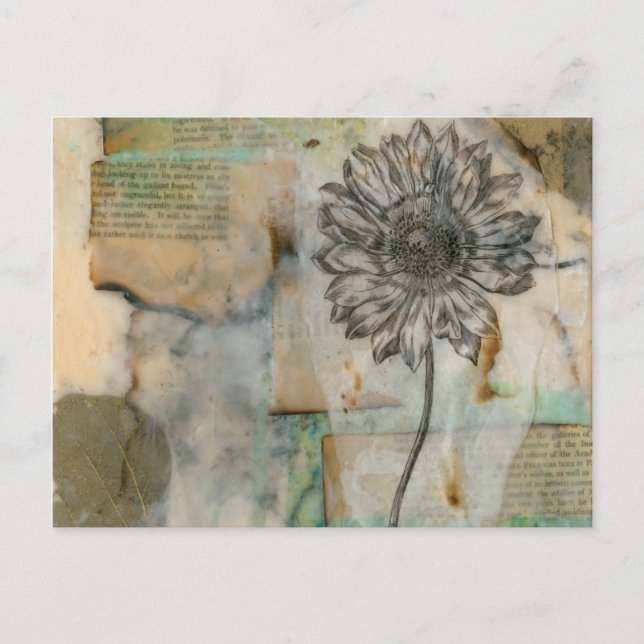 Postal Vellum Floral I (Anverso)