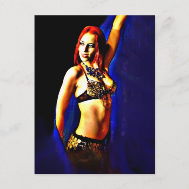 Postal Velo azul (Anverso)