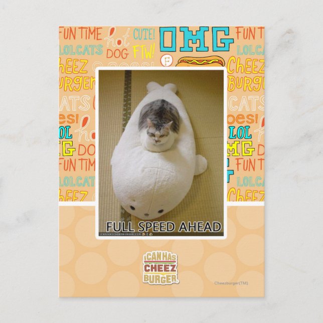 Postal Velocidad completa por delante (Anverso)