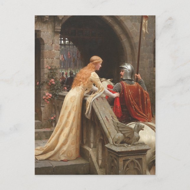 Postal Velocidad de dios de Edmund Blair Leighton, C. (Anverso)