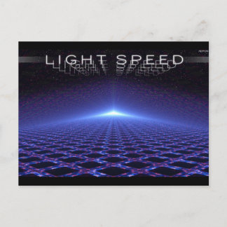 Postal Velocidad de la luz