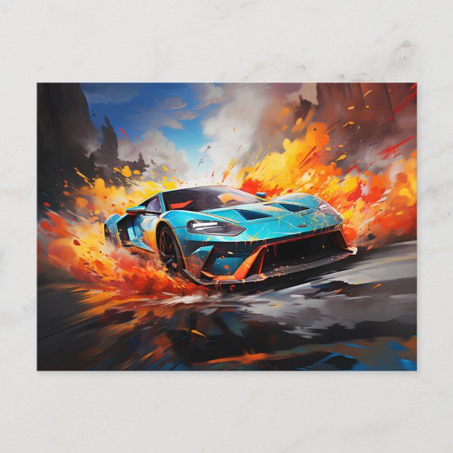 Postal Velocidad futura (Anverso)