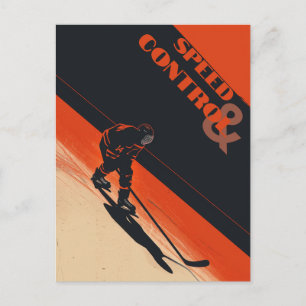 Postal Velocidad y control del hockey sobre hielo