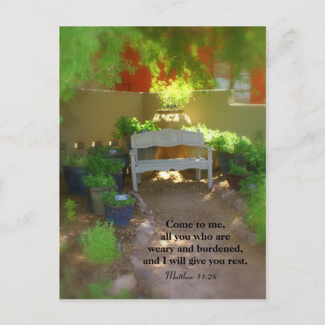 Postal Ven a mí. (Anverso)