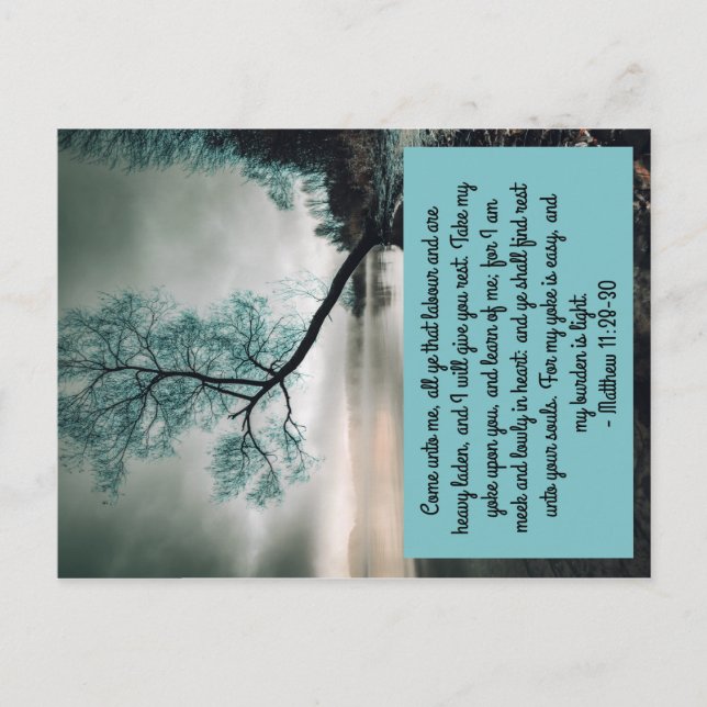 Postal Ven a mí todos los que estáis cansados (Anverso)