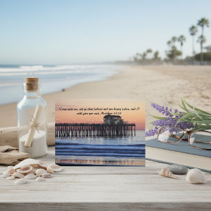 Postal Ven a Mí Versículo de la Biblia Recupérate Pronto