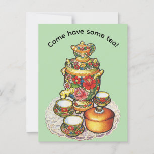Postal ¡Ven a tomar un té!