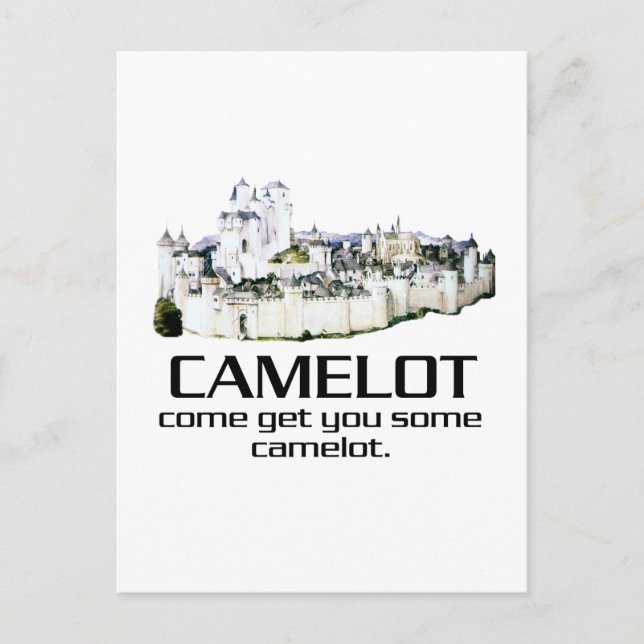 Postal Ven A Traerte Un Poco De Camelot. (Anverso)