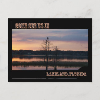 Postal Ven a vernos en Lakeland, FL Postcard